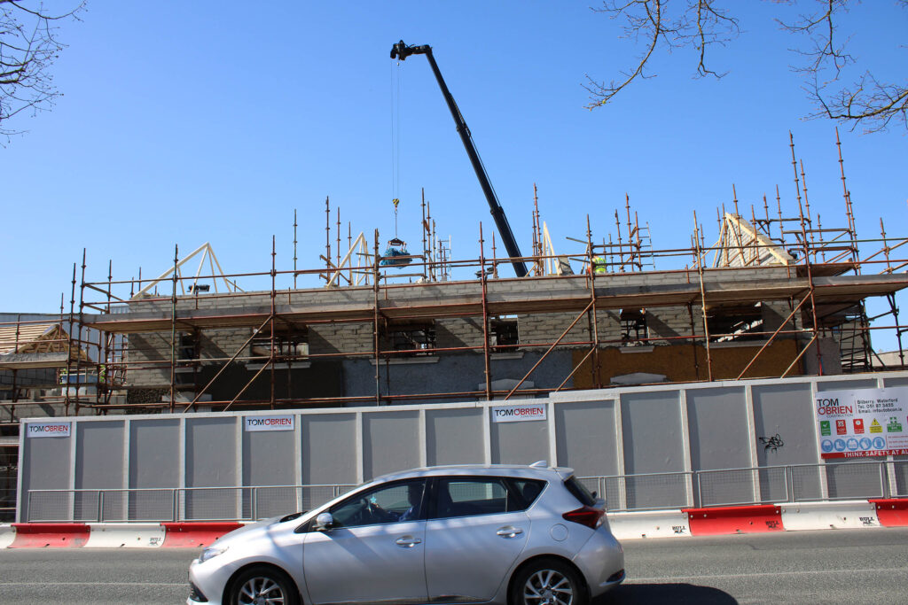 Current redevelopment of Barrack St for a Social Housing Scheme in carlow town