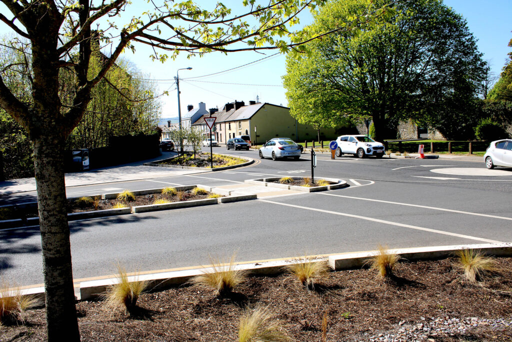 Rain Garden as a nature based solution on dublin rd carlow town