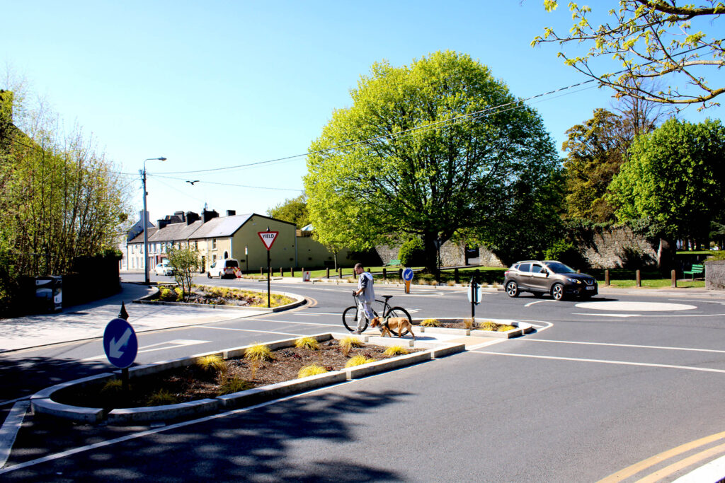 Rain Garden as a nature based solution on dublin rd carlow town